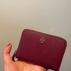Tory Burch burgundy wallet
